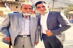 حميد گودرزي در کنار استاد/عکس