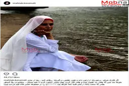 تیپ و ظاهر جالب مهتاب کرامتی کنار دریا
