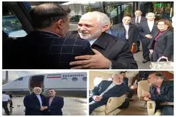 مسعود سلیمانی در راه بازگشت به تهران به همراه ظریف + تصاویر