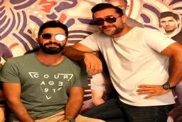 هادی کاظمی در کنار برادرش + عکس