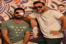 هادی کاظمی در کنار برادرش + عکس