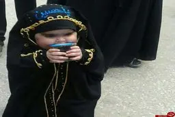 زائر بانمک پیاده روی اربعین + عکس