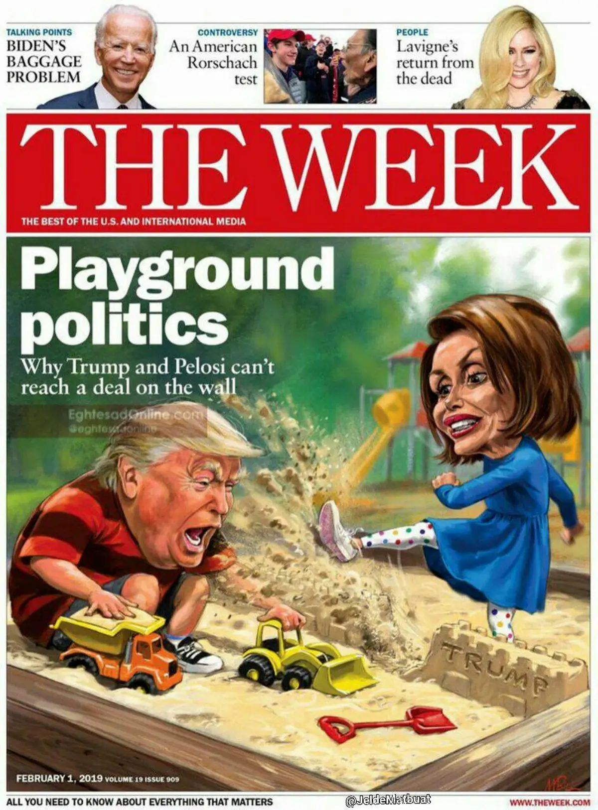 عكس: شماره جدید هفته‌نامه «ویک» چاپ آمریکا