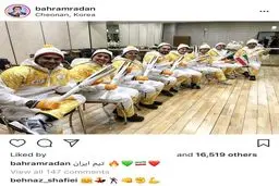 تصویری از حضور بهرام رادان در تيم ايرانى حمل كننده مشعل المپيك زمستانى