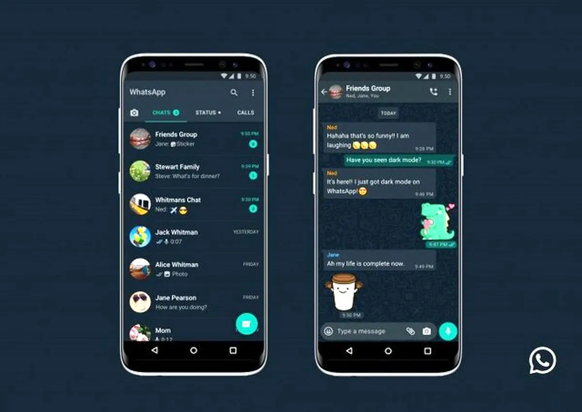 بالاخره حالت تاریک واتس‌اپ همگانی شد! + عکس