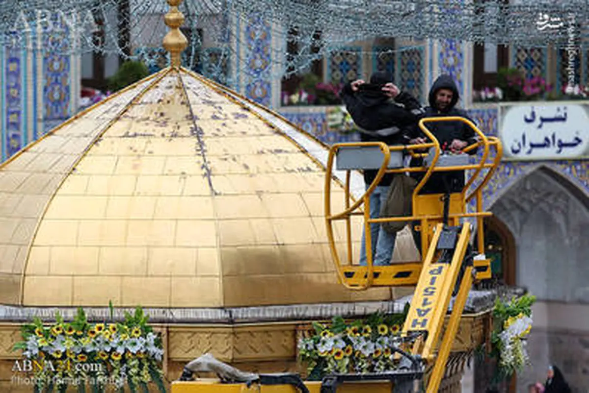 شستشوی سقاخانه حرم مطهر رضوی/تصاویر