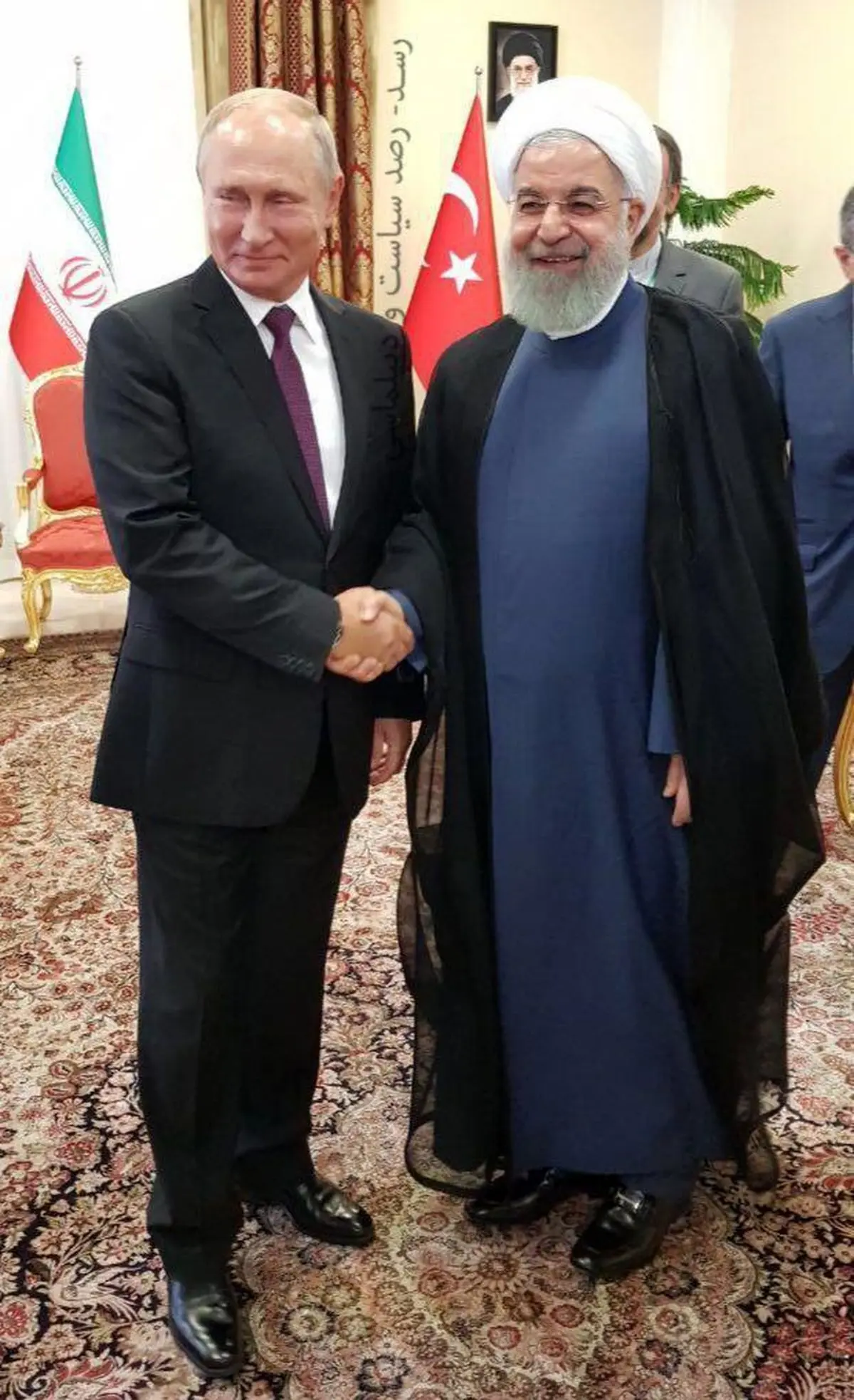 دیدارهای جداگانه روحانی با پوتین و پوتین با اردغان در تهران