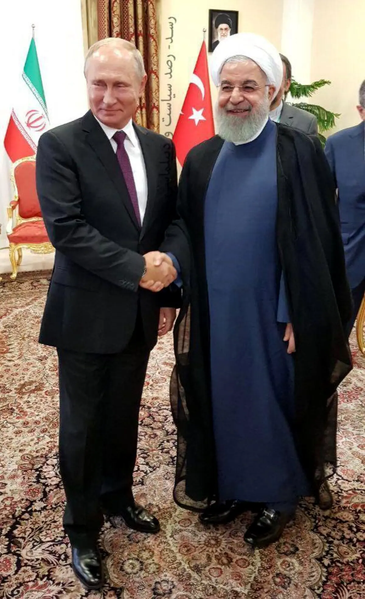 دیدارهای جداگانه روحانی با پوتین و پوتین با اردغان در تهران