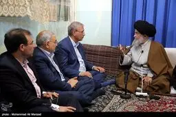 تصاویری از دیدار وزیر کار با مراجع و علمای قم