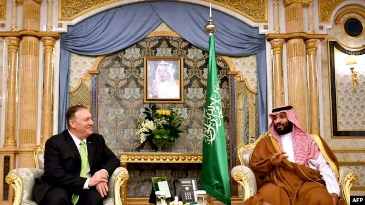 پمپئو پس از دیدار با بن سلمان: رفتار ایران تحمل نخواهد شد / در کنار عربستان ایستاده ایم