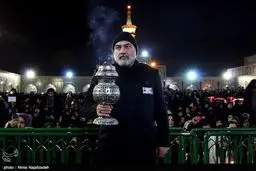 عکس/ بازیگری که خادم حرم رضوی شد