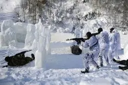 تمرینات ضدتروریستی ارتش روسیه در سیبری/تصاویر