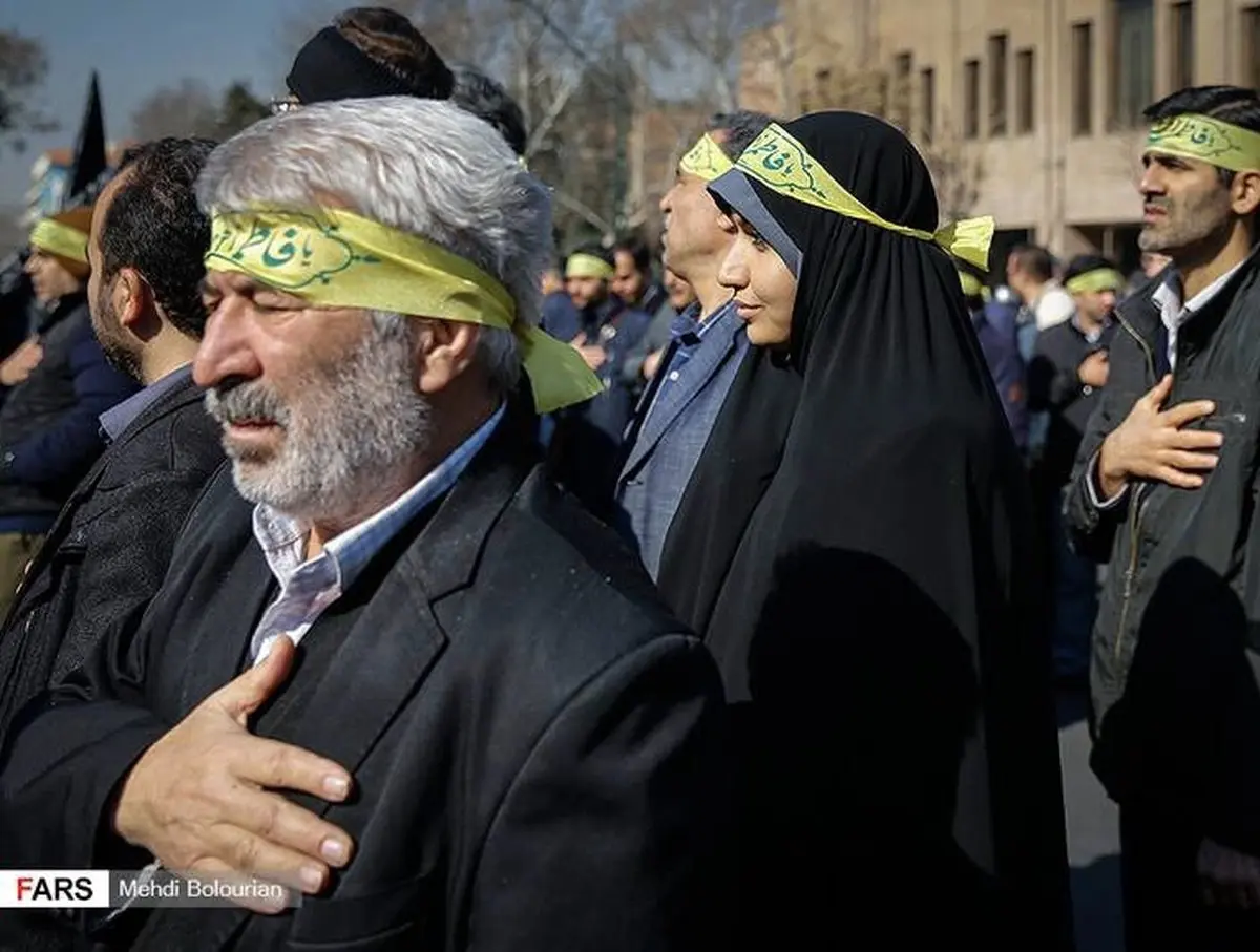 دسته عزاداران فاطمی شهرداری تهران/ تصاویر