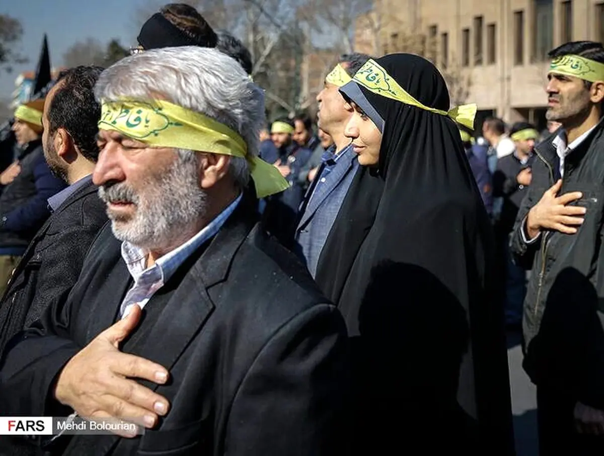 دسته عزاداران فاطمی شهرداری تهران/ تصاویر