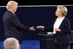 حواشی تصویری دومین مناظره ترامپ و هیلاری
