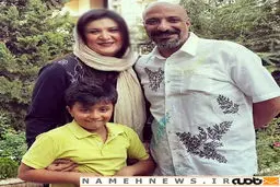 جدیدترین عکس از ریما رامین‎فر، امیر جعفری و پسرشان