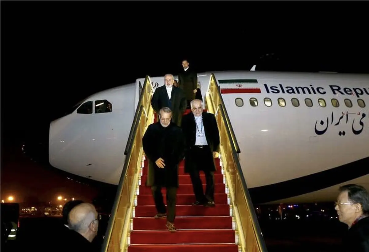 ورود لاریجانی به چین/تصاویر