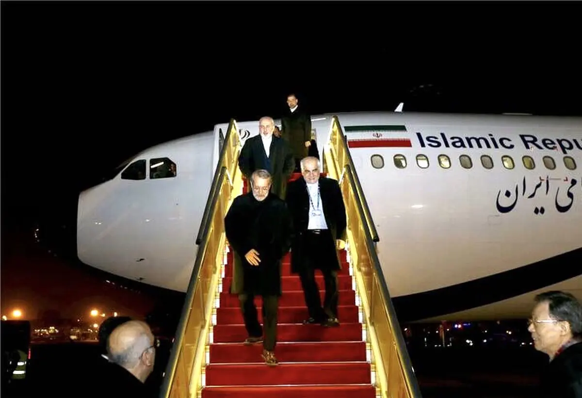 ورود لاریجانی به چین/تصاویر