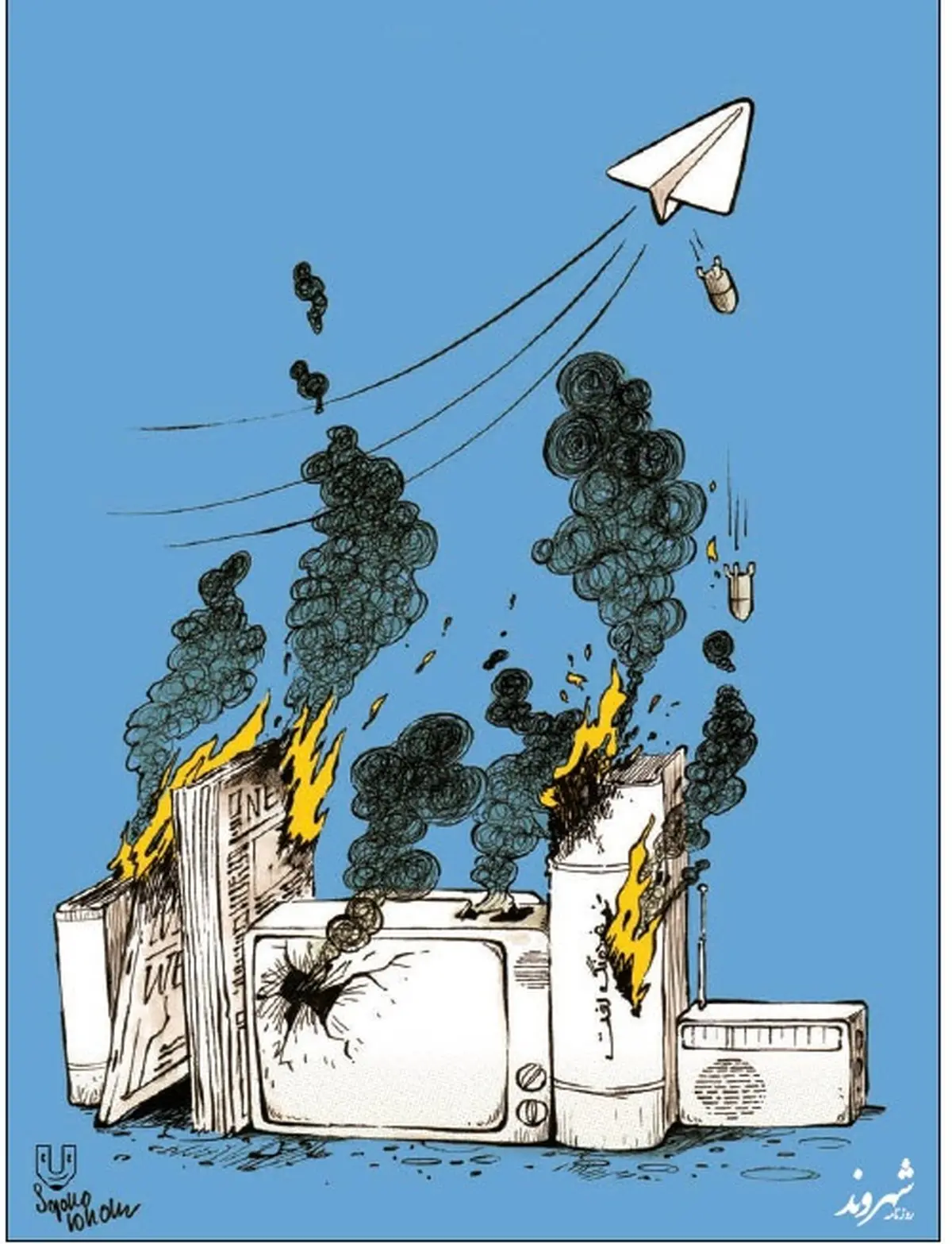 تلگرام با ما چه کرد؟/ کاریکاتور