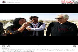 حضور مسعود رایگان در میان مردم زلزله زده کرمانشاه