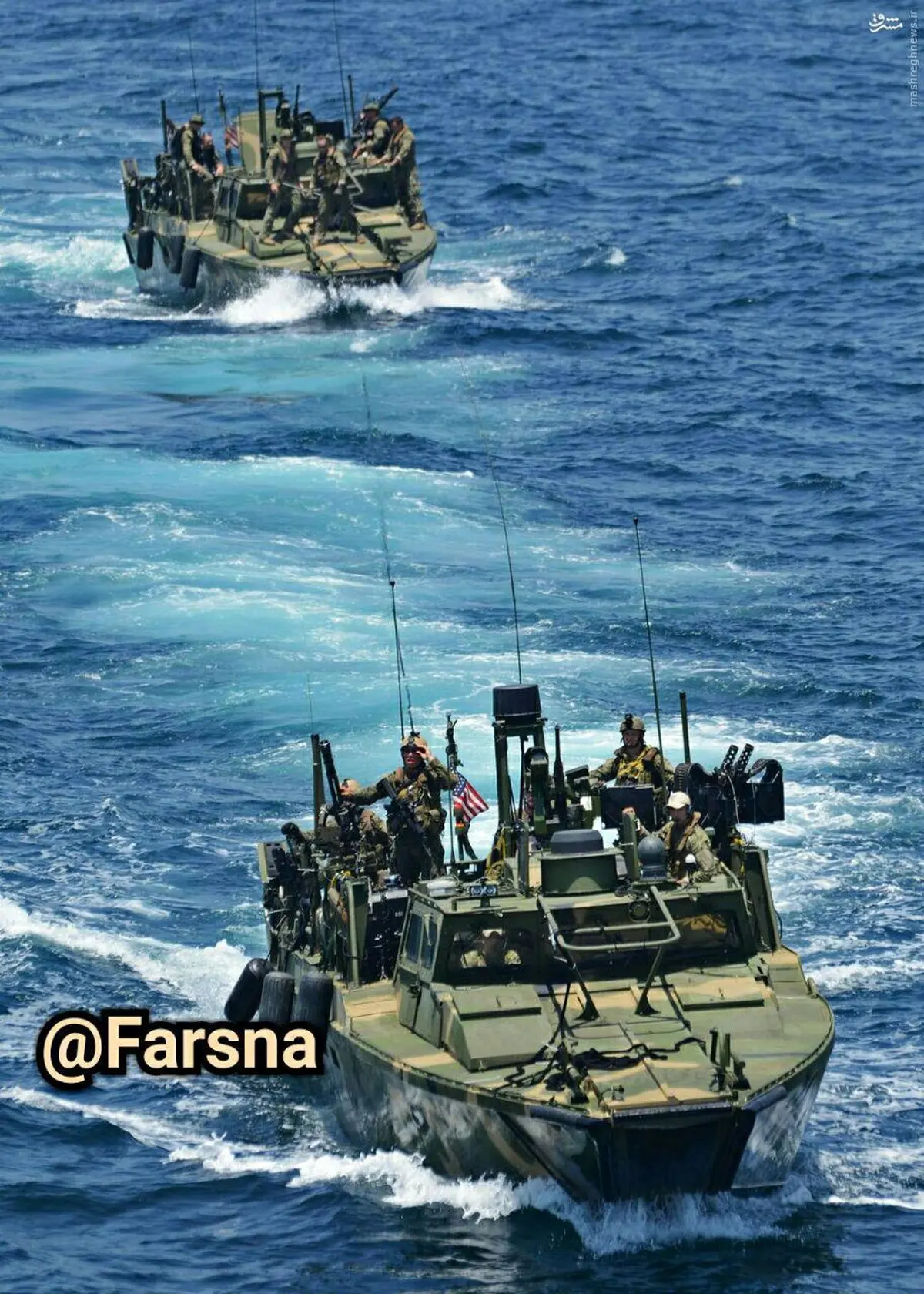 عکس/ نمونه‌ای از شناورهای توقیف شده آمریکا توسط سپاه