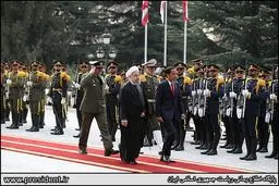 استقبال رسمی روحانی از رییس جمهوری اندونزی/عکس