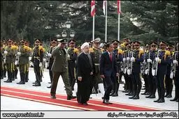 استقبال رسمی روحانی از رییس جمهوری اندونزی/عکس