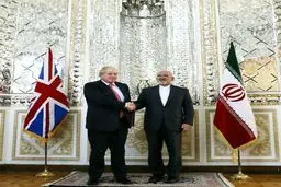 وزرای امور خارجه ایران و انگلستان دیدار و گفتگو کردند/ عکس