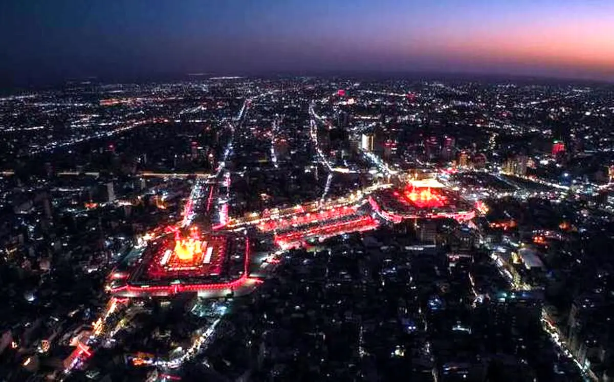 گل آرایی ضریح امام حسین(ع) با فرا رسیدن ولادت امام حسن مجتبی(ع)