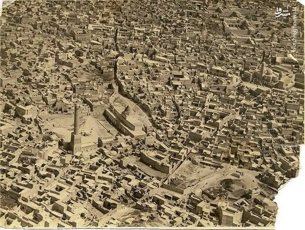 تصویر هوایی قدیمی از شهر موصل