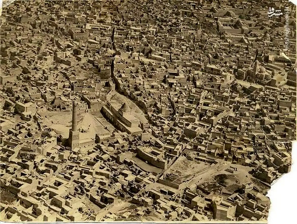 تصویر هوایی قدیمی از شهر موصل