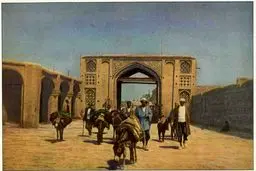 عکس دیده نشده رنگی از دروازه رشت قزوین / عکس