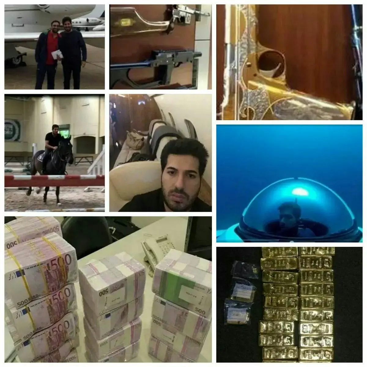 تصاویر جالب داخل گوشی موبایل رضا ضراب