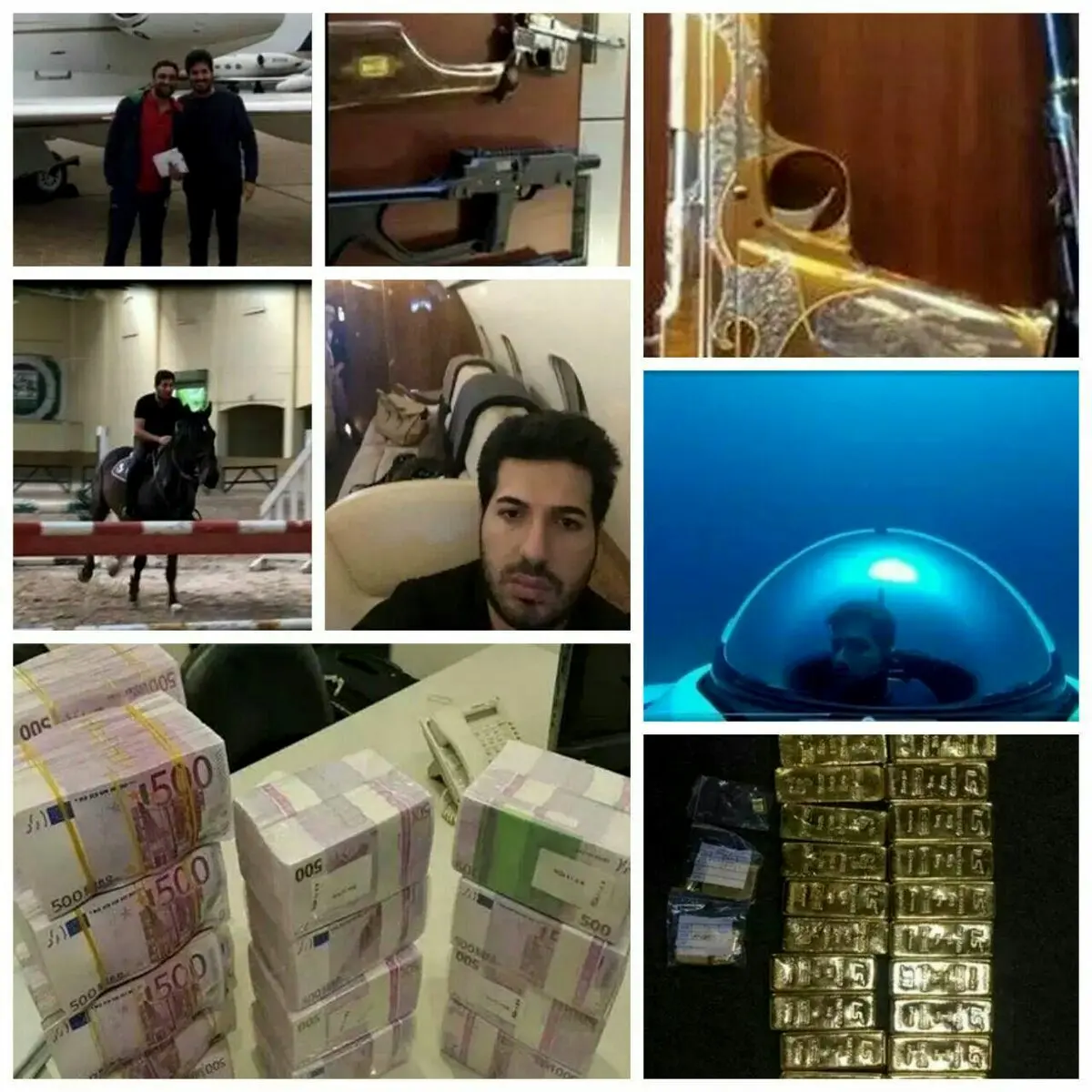 تصاویر جالب داخل گوشی موبایل رضا ضراب