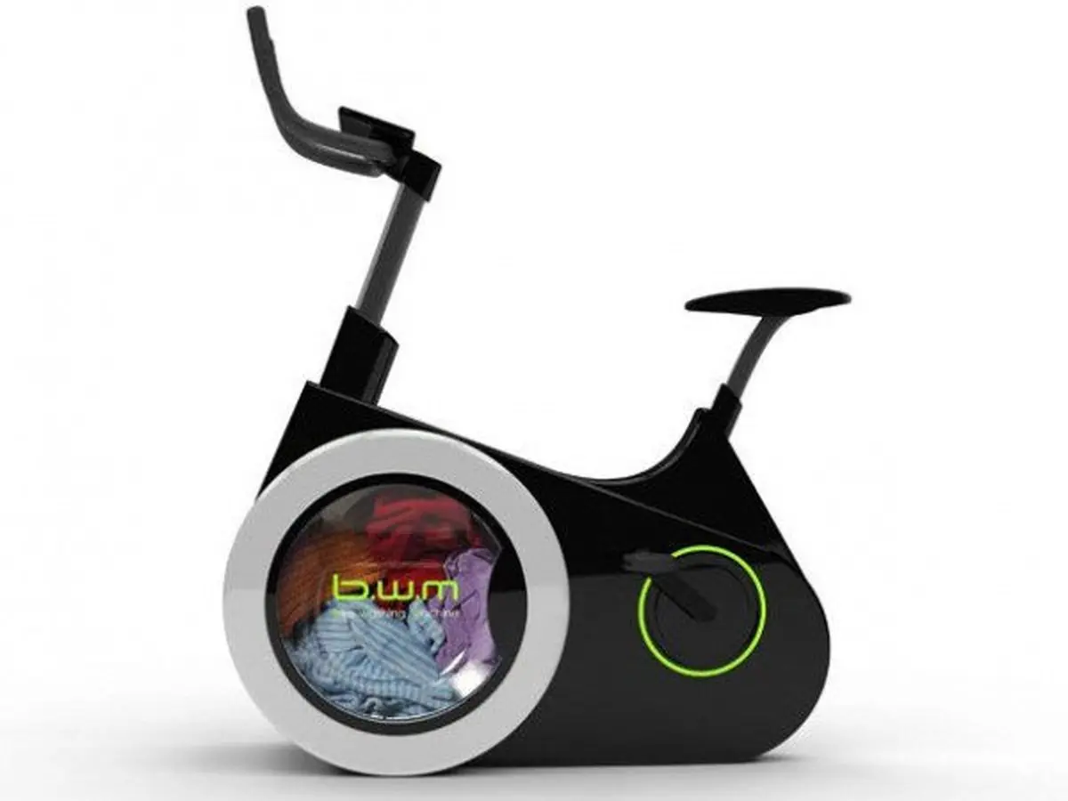 این دوچرخه‌ لباس‌هایتان را می‌شوید!+تصویر