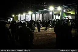 راهپیمایی شبانه زائران اربعین حسینی در مسیر کربلا/ تصاویر