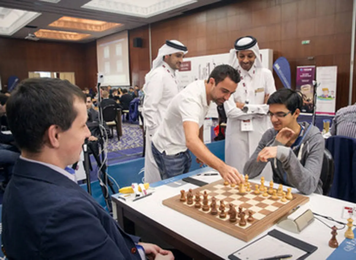 حرکت اول ژاوی در مسابقات شطرنج/تصاویر