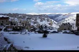 بارش برف در کرانه باختری شادی را به میان مردم آورد /گزارش تصویری