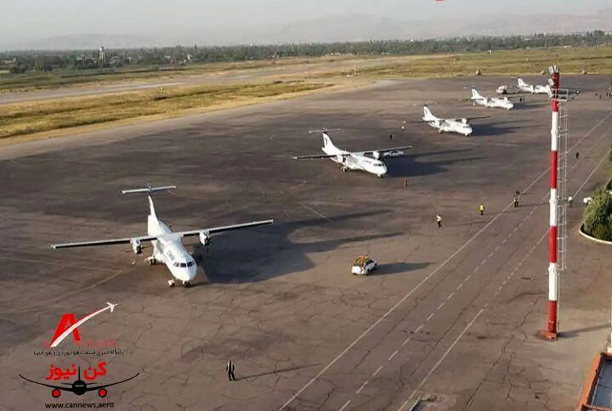 تصویری از ۵ فروند هواپیمای ATR جدید وارد شده به کشور