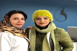 الهام پاوه نژاد با استایل خاص در کنار پزشک زیبایی اش
