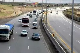 ترافیک نیمه سنگین در محور هراز