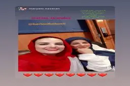 عكس جالب سيما تيرانداز در پشت صحنه برنامه تلويزيوني همدلي + عكس