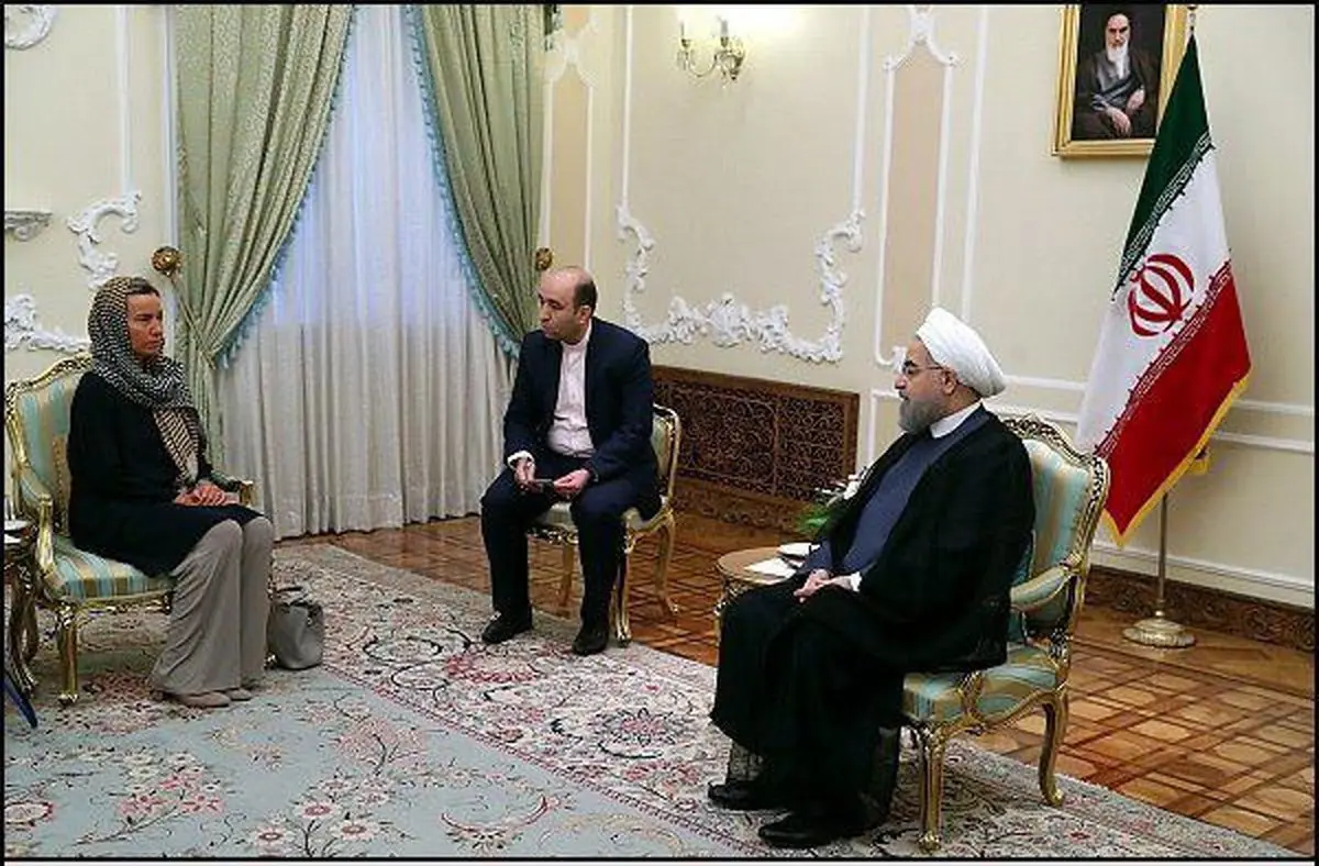 روحانی با موگرینی دیدار و گفت و گو کرد