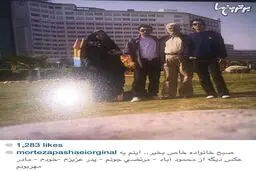 مرتضی پاشایی درکنار خانواده در محمود آباد/عکس