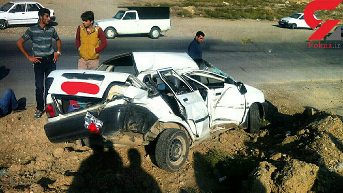 عکس باورنکردنی از پراید مچاله شده