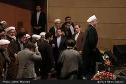 حاشیه‌های تصویری حضور حسن روحانی در اجلاس روز جهانی مسجد