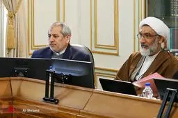 وزیر دادگستری و دادستان تهران در جلسه مسئولان عالی قضایی/عکس