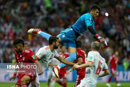 تصاویر دیدنی از دیدار تیم‌های فوتبال ایران و اسپانیا/ سربازان کارلوس ، چگونه ماتادورها را متحیر کردند؟