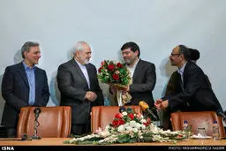مراسم تقدیر از محمد مرندی باحضور ظریف/تصاویر