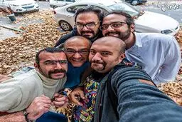 سلفی جالب رامبد جوان و رفقا/ عکس